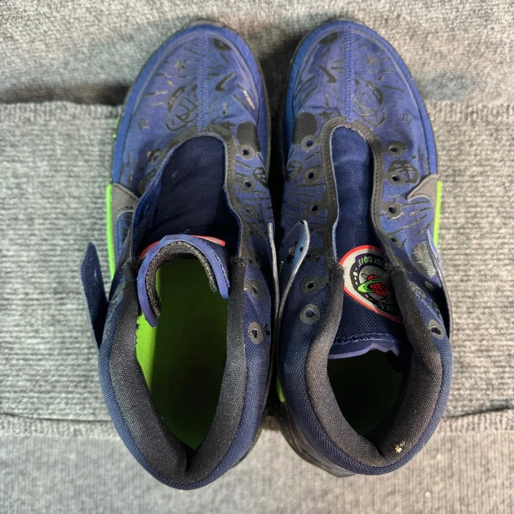 Nike KD 13 Planet of Hoops Navy Blue Neon Green CI9948-400 Mens Basketball 7.5